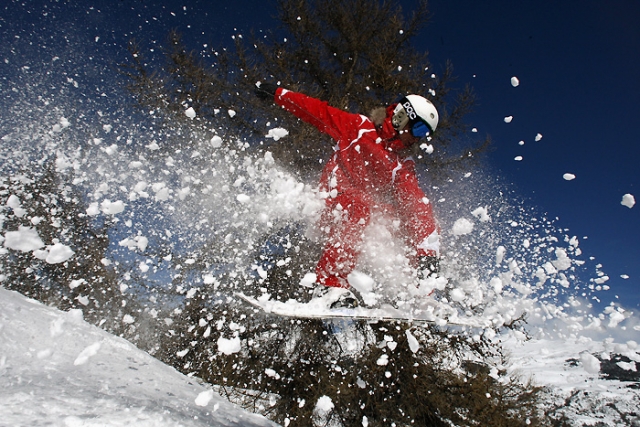  Lección de snowboard 